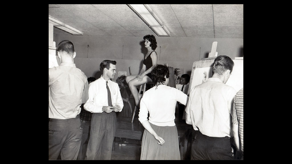 Reuben Hale teaching at Palm Beach Junior College